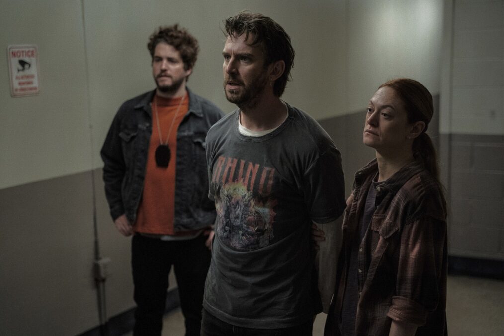 Dan Stevens as Pepper, Marin Ireland as Dewey, Philip Ettinger as Louie - The Terror: Devil in Silver _ Season 1 - Photo Credit: Emily V. Aragones/AMC