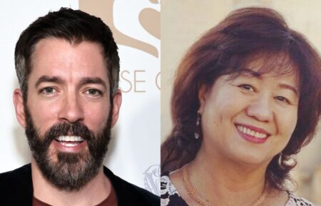 Drew Scott and Linda Phan attend A Sense Of Home 10th Anniversary Gala at Pacific Design Center on October 04, 2025 in West Hollywood, California; Linda Phan's mother, Barb, Instagram, March 10, 2020.