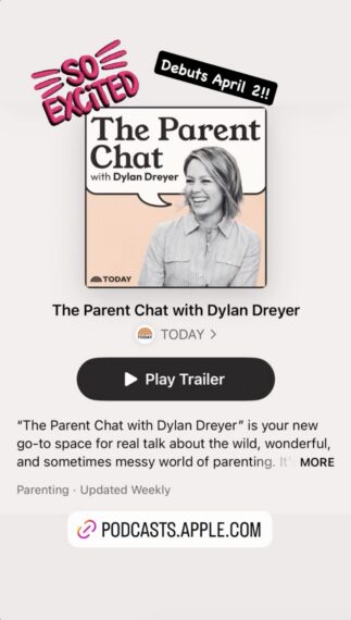 Dylan Dreyer, Instagram Story, March 26, 2026.