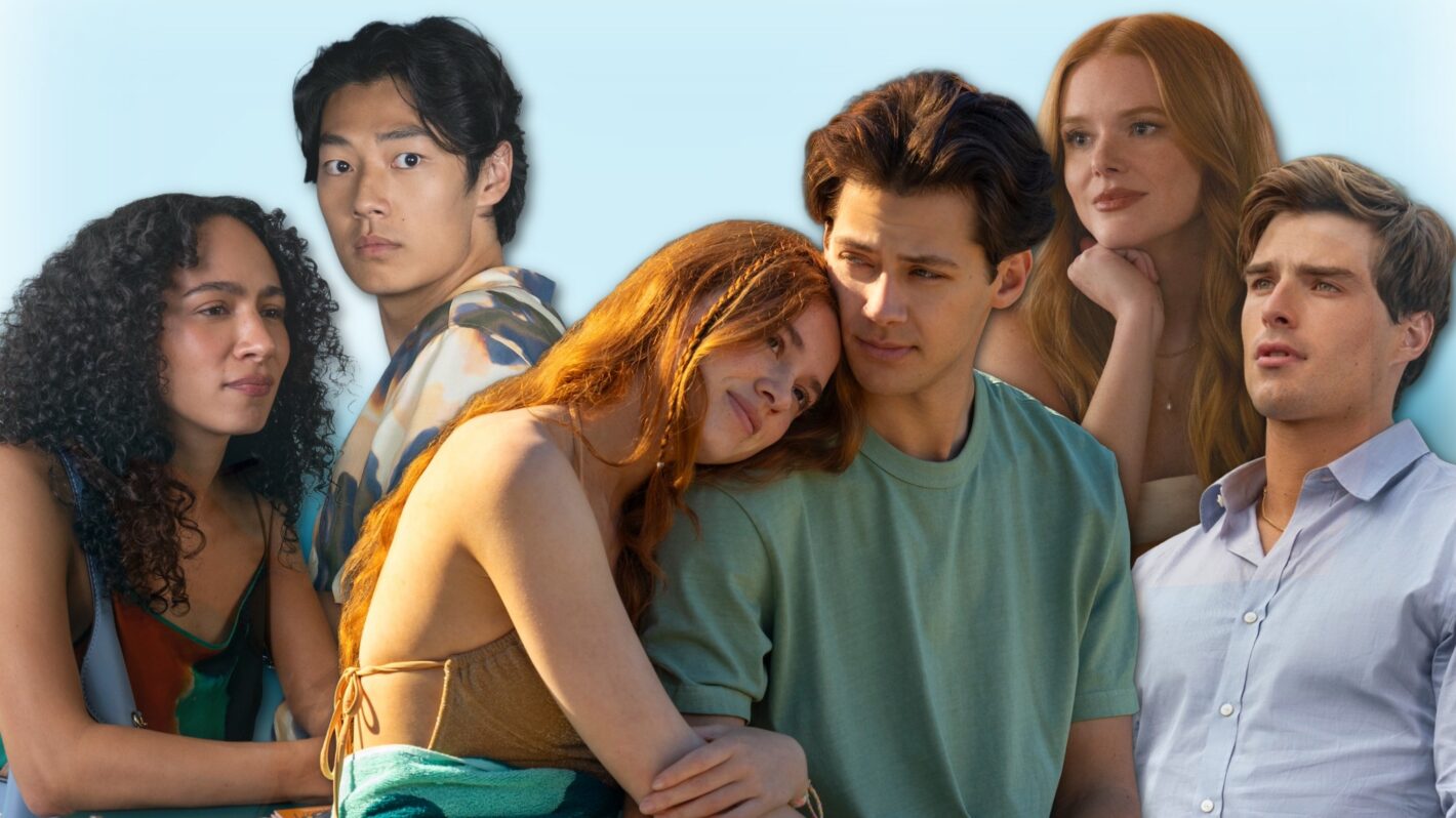 Aurora Perrineau, Joseph Chiu, Sadie Soverall, Matt Cornett, Abigail Cowen, and Michael Bradway as Chantal, Jordie, Percy, Sam, Delilah, and Charlie in 'Every Year After