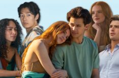 Aurora Perrineau, Joseph Chiu, Sadie Soverall, Matt Cornett, Abigail Cowen, and Michael Bradway as Chantal, Jordie, Percy, Sam, Delilah, and Charlie in 'Every Year After