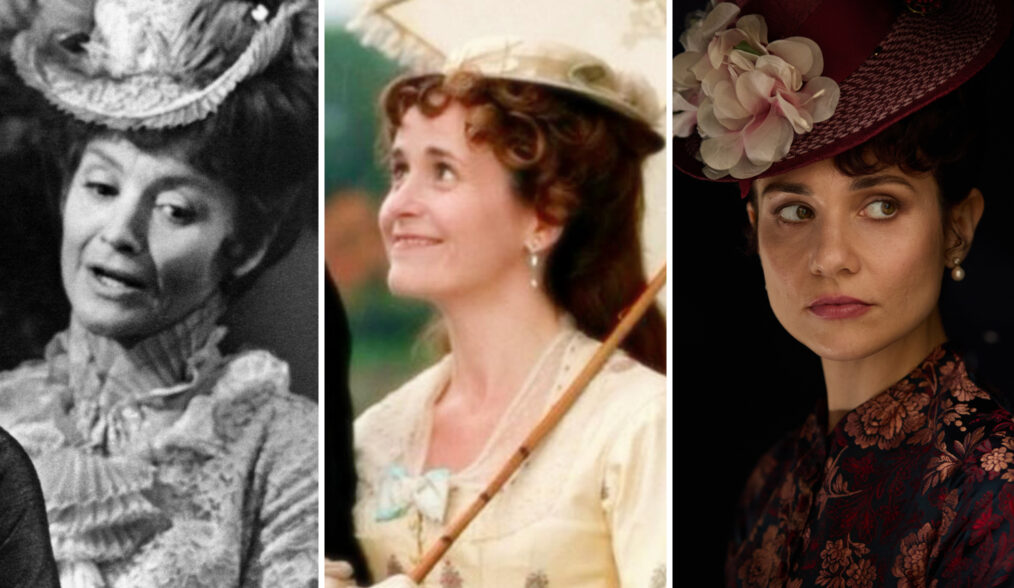 THE FORSYTE SAGA, 1967; THE FORSYTE SAGA, 2002, © WGBH / Courtesy: Everett Collection; MASTERPIECE: THE FORSYTES Episode 2 Frances (Tuppence Middleton) Sean Gleason/ PBS