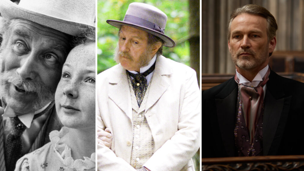 THE FORSYTE SAGA, (from left): Joseph O'Conor, Jackie Smith, 1967; THE FORSYTE SAGA, Gina McKee, Corin Redgrave, 2002, © WGBH / Courtesy: Everett Collection MASTERPIECE: THE FORSYTES Episode 3 Shown L-R: Jolyon Jr (Danny Griffin), Frances (Tuppence Middleton), Jolyon Sr (Stephen Moyer); Sean Gleason/PBS