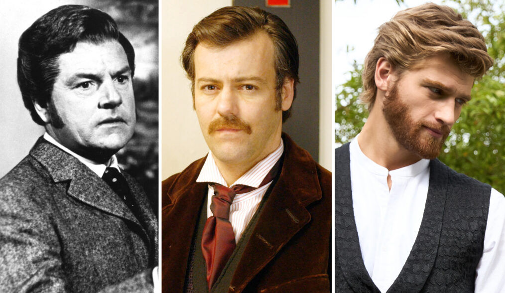 THE FORSYTE SAGA, Kenneth More, Eric Porter, 1967; THE FORSYTE SAGA, Rupert Graves, 2002, © WGBH / Courtesy: Everett Collection; MASTERPIECE: THE FORSYTES Episode 2 Shown L-R: Jolyon Jr (Danny Griffin), June (Justine Moore); Sean Gleason/ PBS