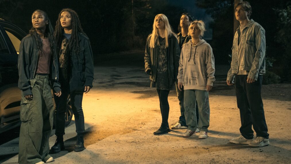 Keeya King (Annabeth Moreau), Jaz Sinclair (Marie Moreau), Maddie Phillips (Cate Dunlap), Derek Luh (Jordan Li), Lizze Broadway (Emma Meyer), Asa Germann (Sam) Gen V Season 2