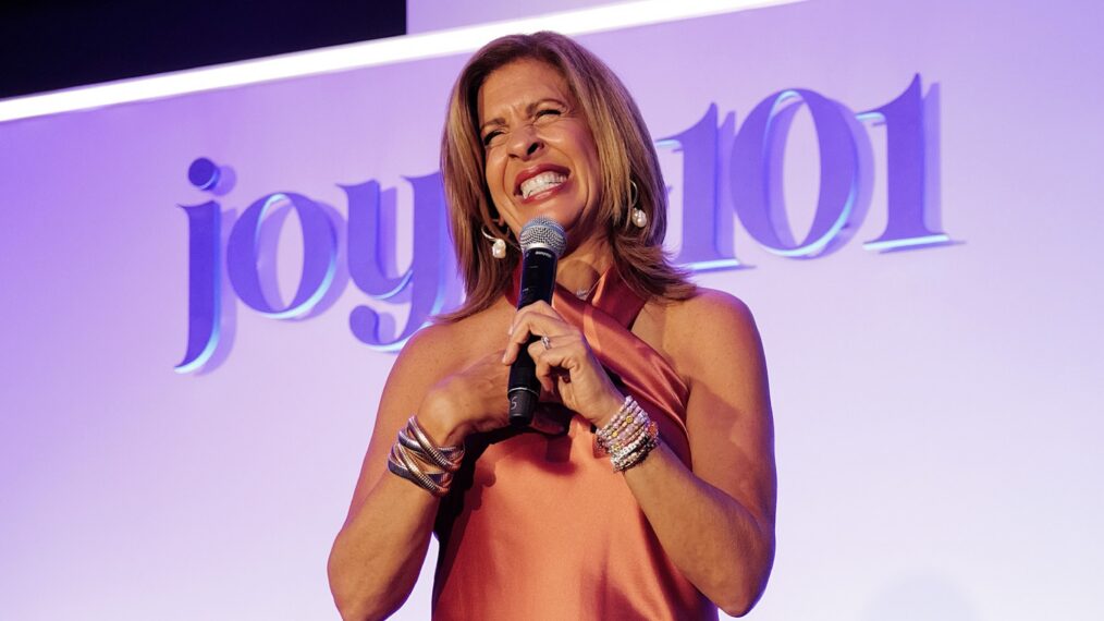 Hoda Kotb speaks onstage during Hoda Kotb's Joy 101 Launch Event at CURRENT at Chelsea Piers on May 28, 2025 in New York City.