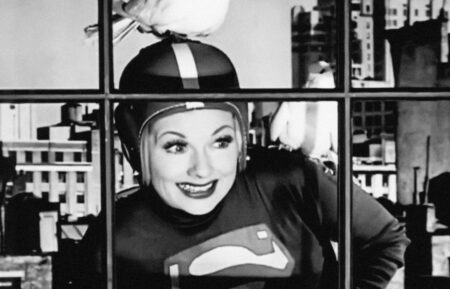 I LOVE LUCY, Lucille Ball, 'Lucy and Superman', (Season 6, aired Jan. 14, 1957), 1951-57.