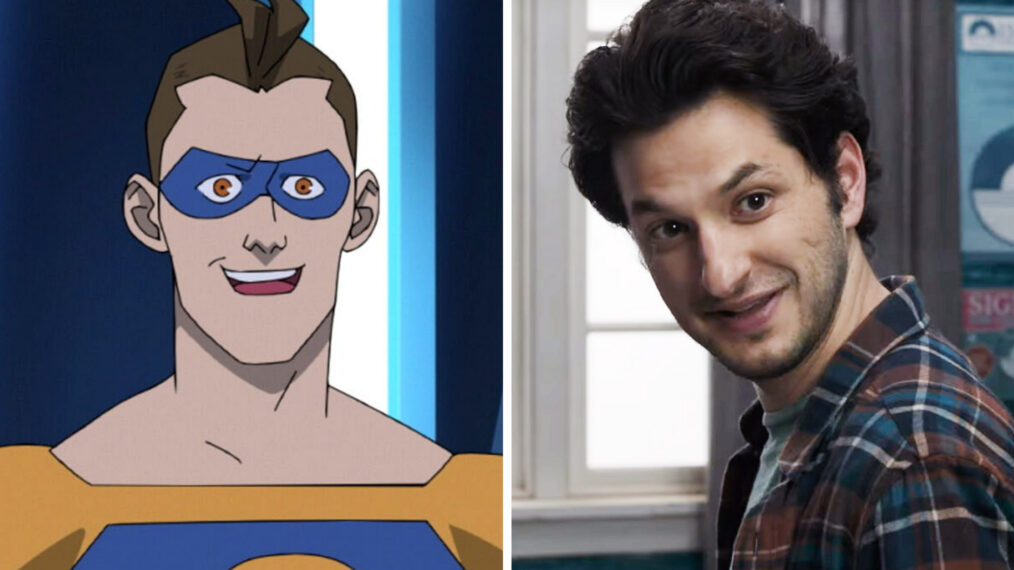 INVINCIBLE, Shapesmith (voice: Ben Schwartz), (Season 2, ep. 202, aired Nov. 10, 2023). photo: ©Amazon / Courtesy Everett Collection; STANDING UP, FALLING DOWN, Ben Schwartz, 2019. © Shout! Studios / courtesy Everett Collection