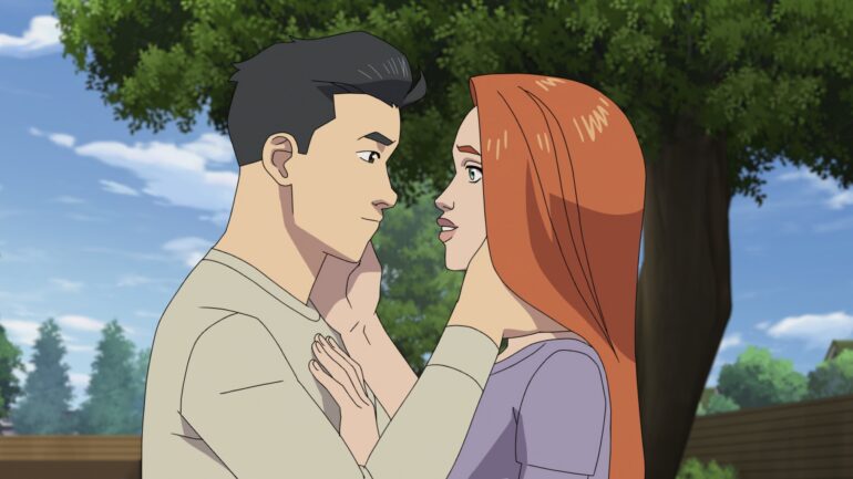 Invincible (Steven Yeun), Atom Eve (Gillian Jacobs) - Invincible Season 4 - Prime Video