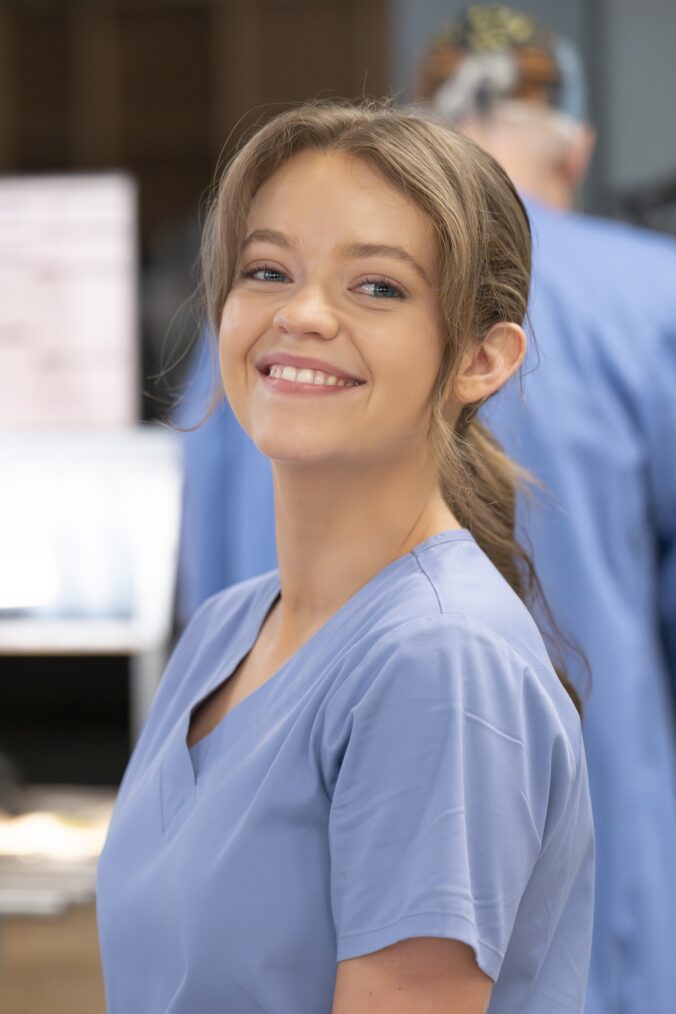 GREY’S ANATOMY - “Feel it Still” - Jo returns for her first full day back from leave, and Owen struggles to keep it together when someone close to him is admitted to Grey Sloan. Meanwhile, Bailey navigates hospital leadership. THURSDAY, APRIL 2 (10:00-11:00 p.m. EDT) on ABC. (Disney/Anne Marie Fox) JADE PETTYJOHN