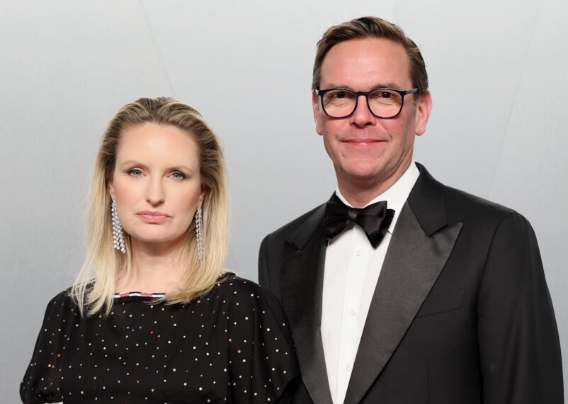 Kathryn Murdoch and James Murdoch attend the 2026 Vanity Fair Oscar Party Hosted By Mark Guiducci at Los Angeles County Museum of Art on March 15, 2026 in Los Angeles, California.
