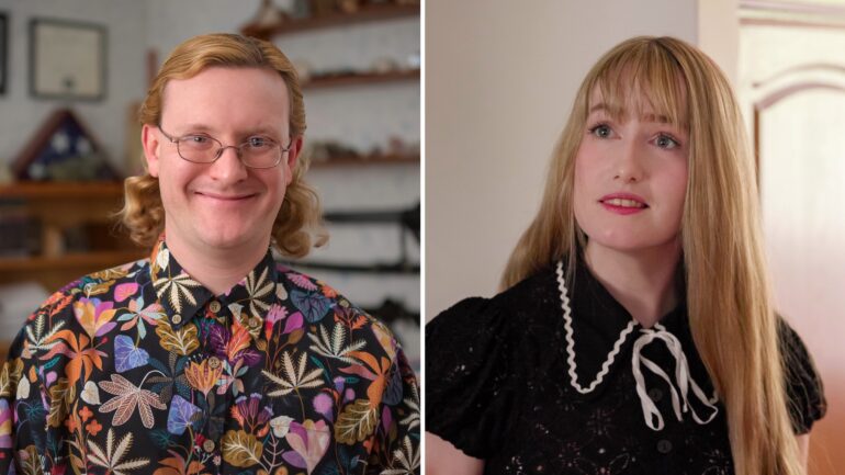 James B. Jones and Shelley Wolfe of Love on the Spectrum