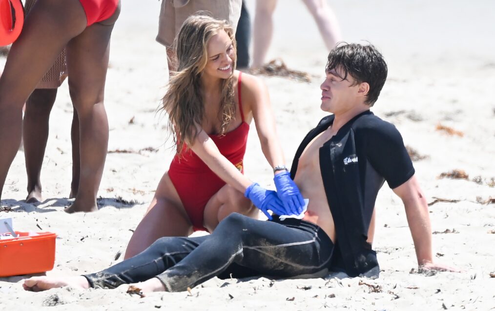 VENICE, CA - MAY 1: Jessica Belkin is seen on the set of Baywatch on May 1, 2026 in Venice, California. (Photo by MEGA/GC Images)