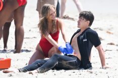 VENICE, CA - MAY 1: Jessica Belkin is seen on the set of Baywatch on May 1, 2026 in Venice, California. (Photo by MEGA/GC Images)