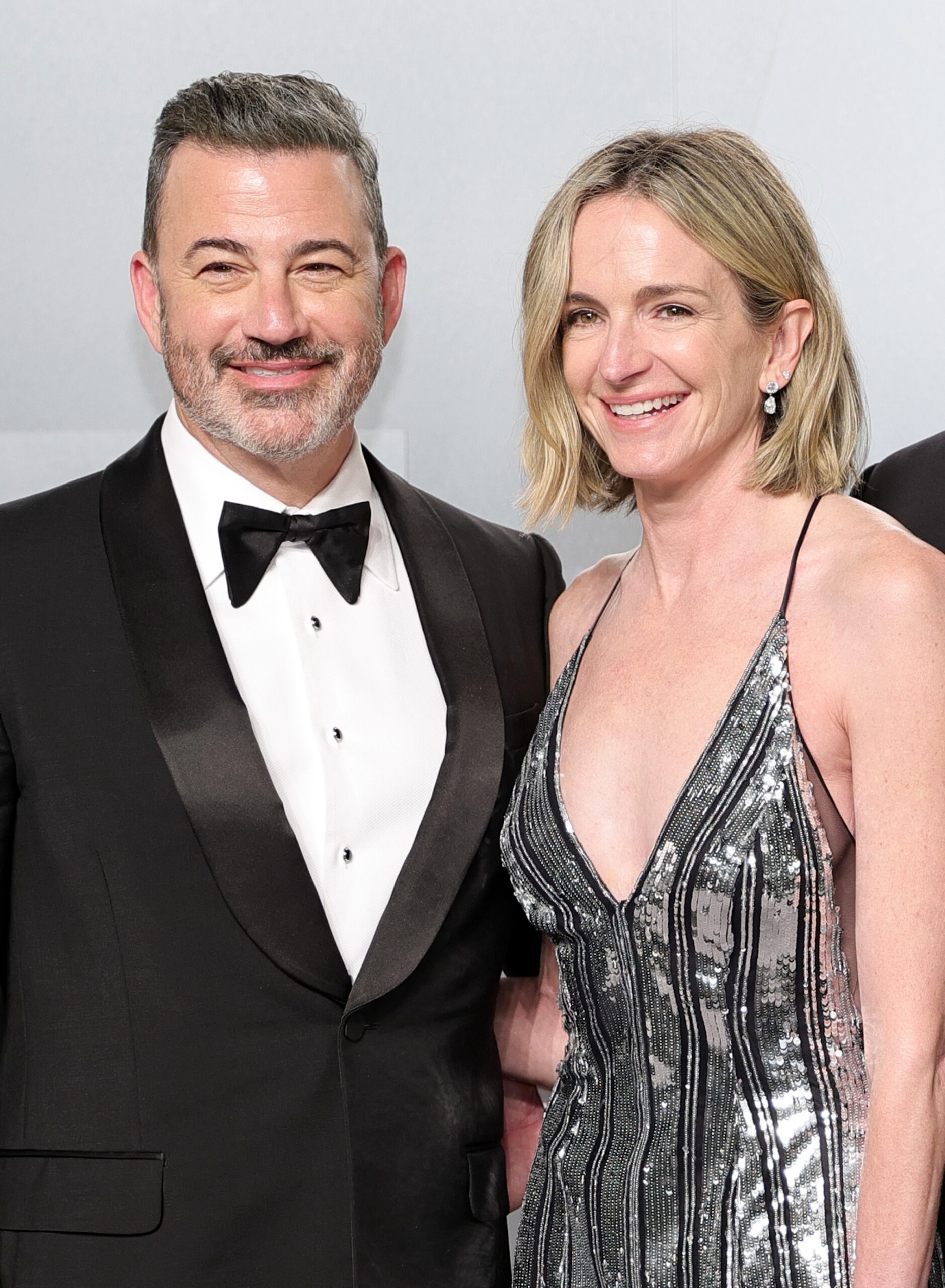 Jimmy Kimmel, Molly McNearney attend the 2026 Vanity Fair Oscar Party Hosted By Mark Guiducci at Los Angeles County Museum of Art on March 15, 2026 in Los Angeles, California.