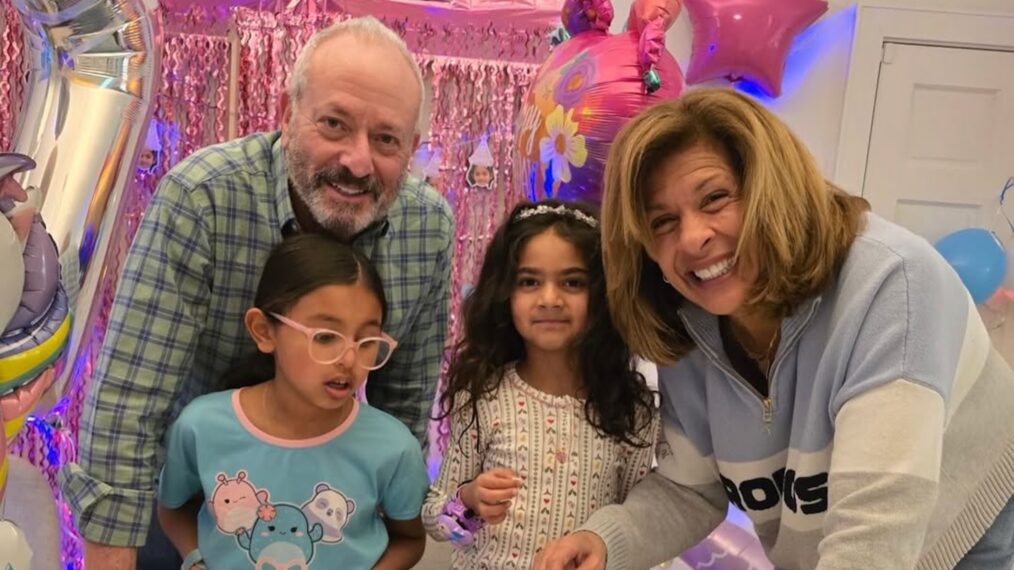 Joel Schiffman and Hoda Kotb with daughters Haley and Hope, Instagram, March 22, 2026.