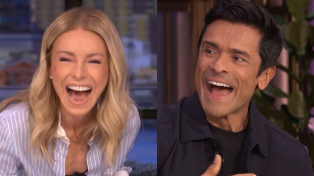 Kelly Ripa and Mark Consuelos on the March 30, 2026, episode of ABC's 'Live With Kelly and Mark.'