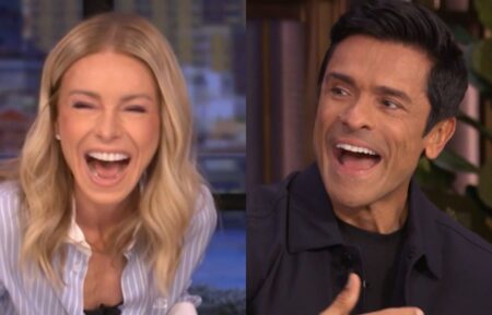 Kelly Ripa and Mark Consuelos on the March 30, 2026, episode of ABC's 'Live With Kelly and Mark.'