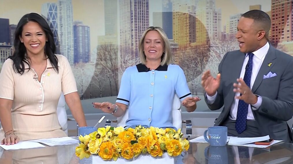 Laura Jarrett, Dylan Dreyer, and Craig Melvin on the March 19, 2026, episode of NBC's 'Today.'