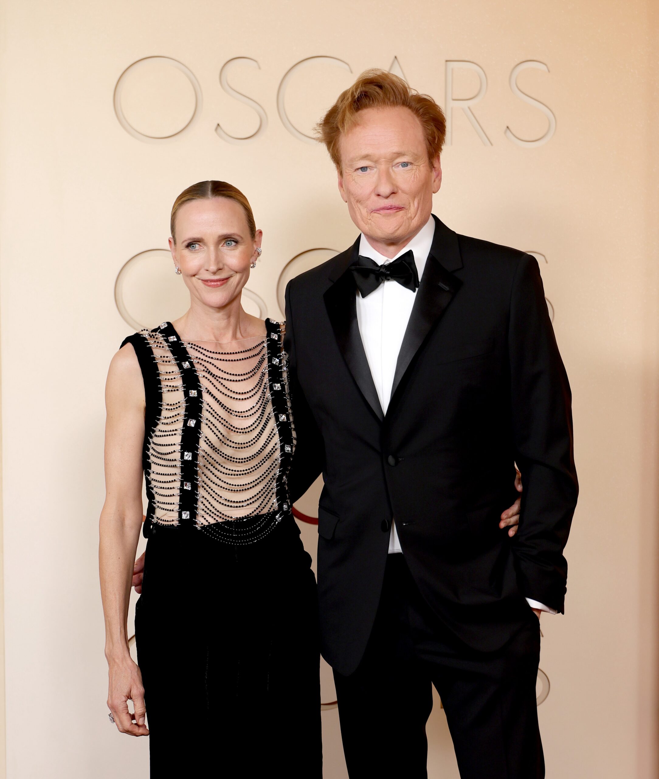 Liza Powel O'Brien and Conan O'Brien at the 98th Oscars on March 15