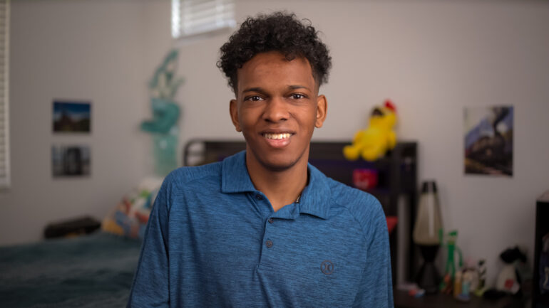 Logan from episode 401 of Love on the Spectrum