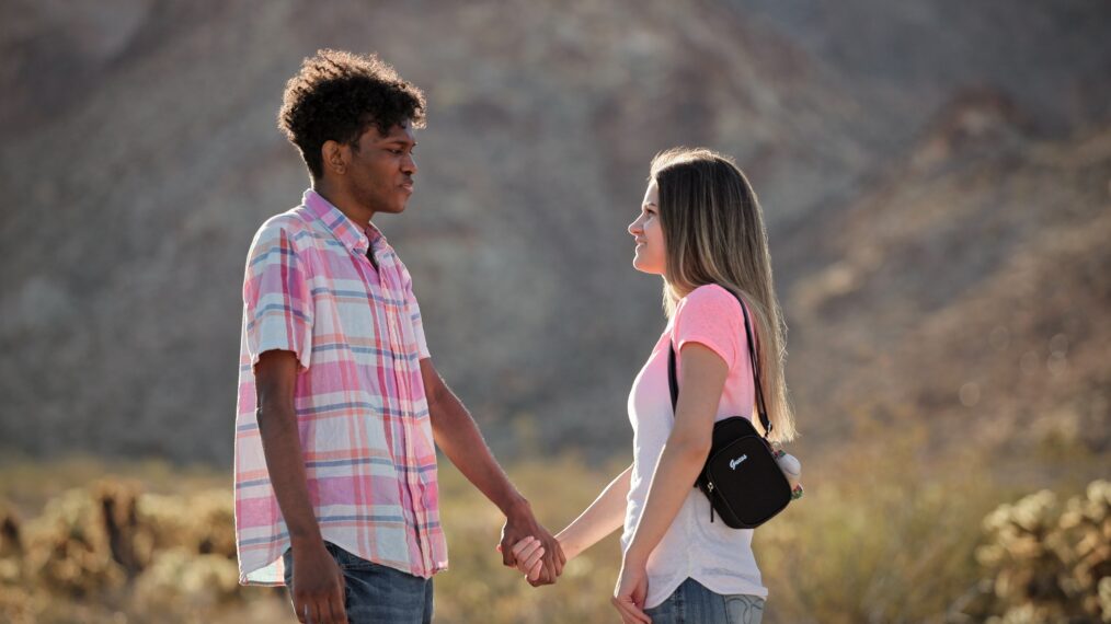 Logan and Hailey in episode 405 of LOVE ON THE SPECTRUM