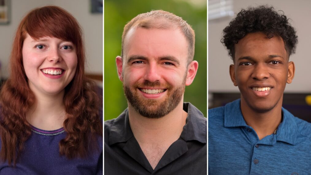 Emma, Connor, and Logan from Love on the Spectrum