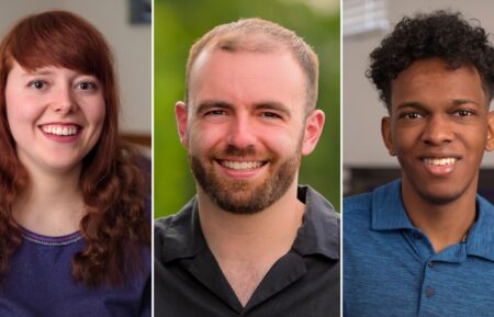 Emma, Connor, and Logan from Love on the Spectrum