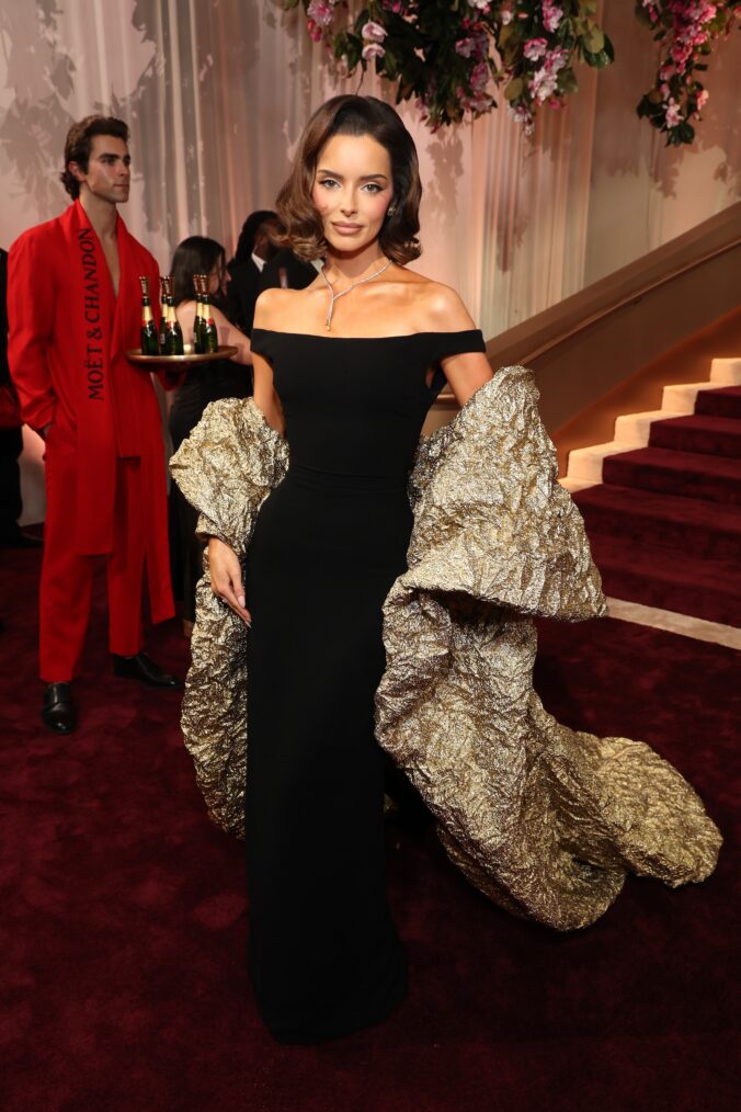Maura Higgins attends Moët & Chandon At The 83rd Annual Golden Globe Awards on January 11, 2026 in Los Angeles, California.