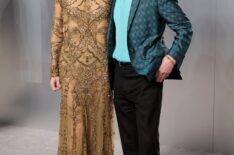 Melanie Hamrick and Mick Jagger attend the 2026 Vanity Fair Oscar Party Hosted By Mark Guiducci at Los Angeles County Museum of Art on March 15, 2026 in Los Angeles, California.