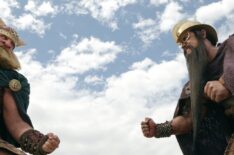 One Piece. (L to R) Brendan Murry as Brogy, Werner Coetser as Dory in season 2 of One Piece. Cr. Courtesy Of Netflix © 2025