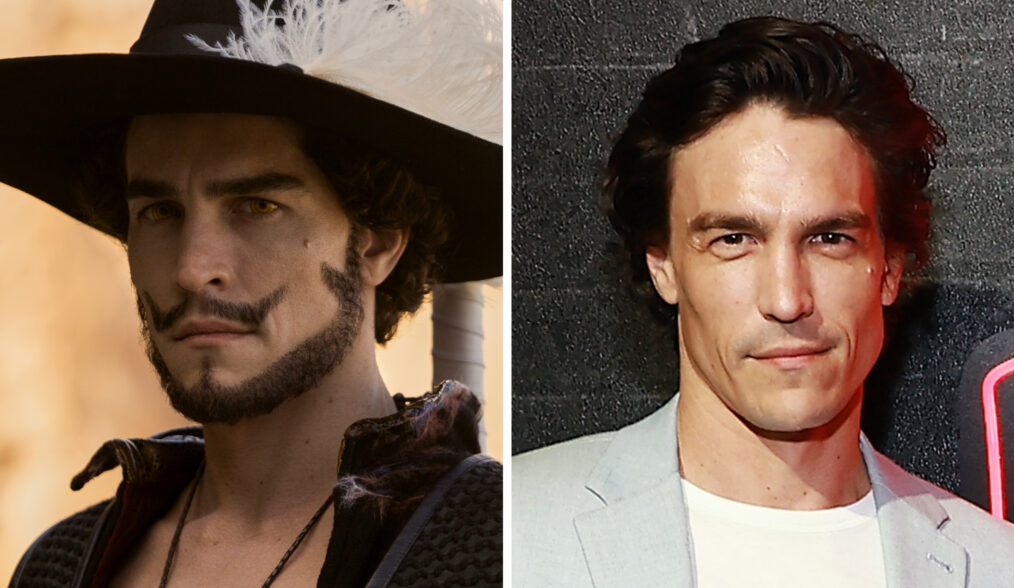 John Ward as Mihawk in One Piece; Steven John Ward and Valerie Joy Ward attend Netflix: Jake Paul vs. Mike Tyson at AT&T Stadium on November 15, 2024 in Arlington, Texas. (Photo by Matt Winkelmeyer/Getty Images for Netflix © 2024