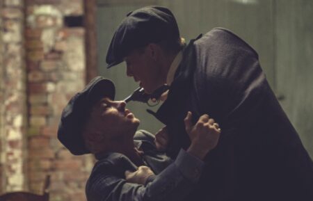 Peaky Blinders: The Immortal Man. (L to R) Barry Keoghan as Duke, Cillian Murphy as Tommy in Peaky Blinders: The Immortal Man. Cr. Robert Viglasky/Netflix © 2026.