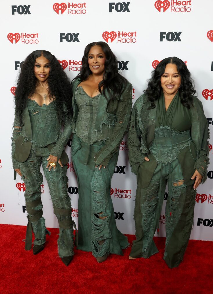 Sandra Denton aka Pepa, DJ Spinderella and Cheryl James aka Salt of Salt-N-Pepa attend the 2026 iHeartRadio Music Awards at Dolby Theatre on March 26, 2026 in Hollywood, California.