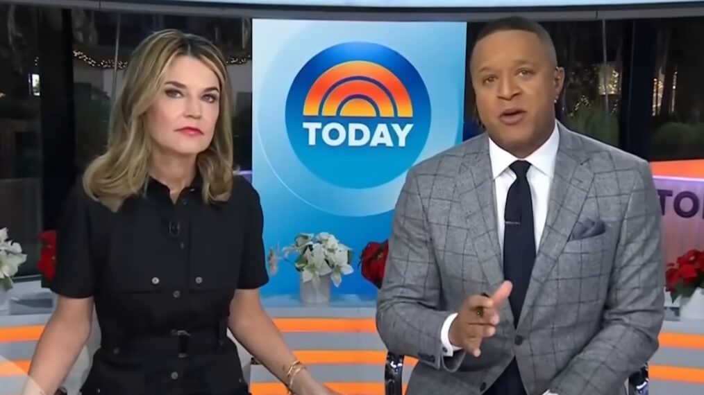 Savannah Guthrie and Craig Melvin on the December 19, 2025, episode of NBC's 'Today.'
