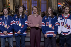 'SNL': Connor Storrie's Monologue Shades Donald Trump With Help of Olympic Hockey Players