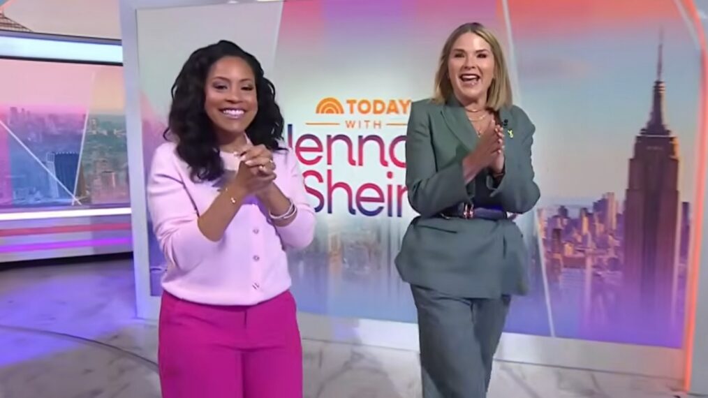 Sheinelle Jones and Jenna Bush Hager on the March 23, 2026, episode of NBC's 'Today With Jenna & Sheinelle.'