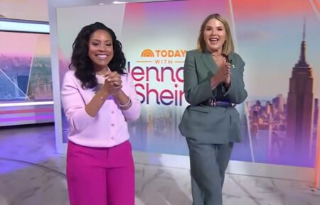 Sheinelle Jones and Jenna Bush Hager on the March 23, 2026, episode of NBC's 'Today With Jenna & Sheinelle.'