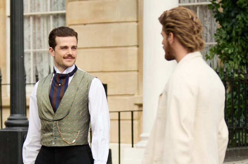 Soames (Joshua Orpin), Jolyon Jr (Danny Griffin) in The Forsytes