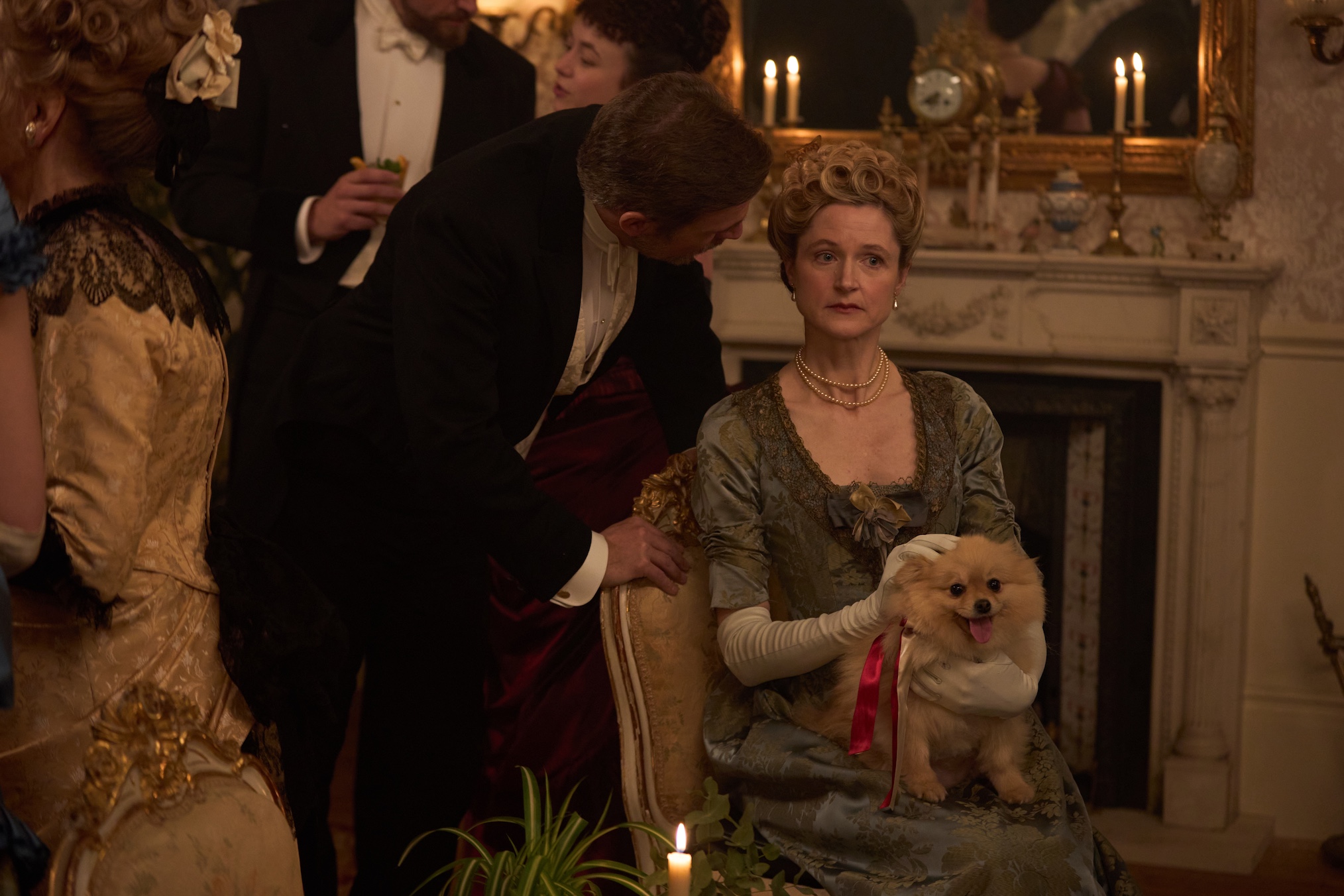 James (Jack Davenport), Emily (Naomi Frederick) in the Forsytes