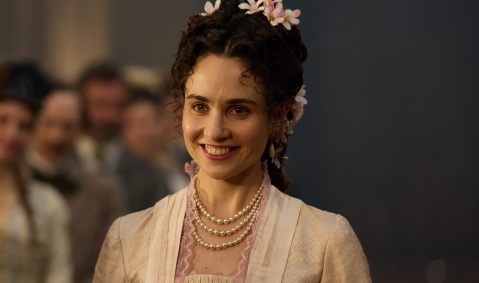 MASTERPIECEThe Forsytes Episode One Sunday, March 22 at 9/8c on PBS Chance encounters for cousins Jo and Soames Forsyte, rival heirs to the family firm, throw their previously steady lives into disarray. Shown: Frances (Tuppence Middleton) For editorial use only. Photographer: Sean Gleason Courtesy of Mammoth Screen & MASTERPIECE