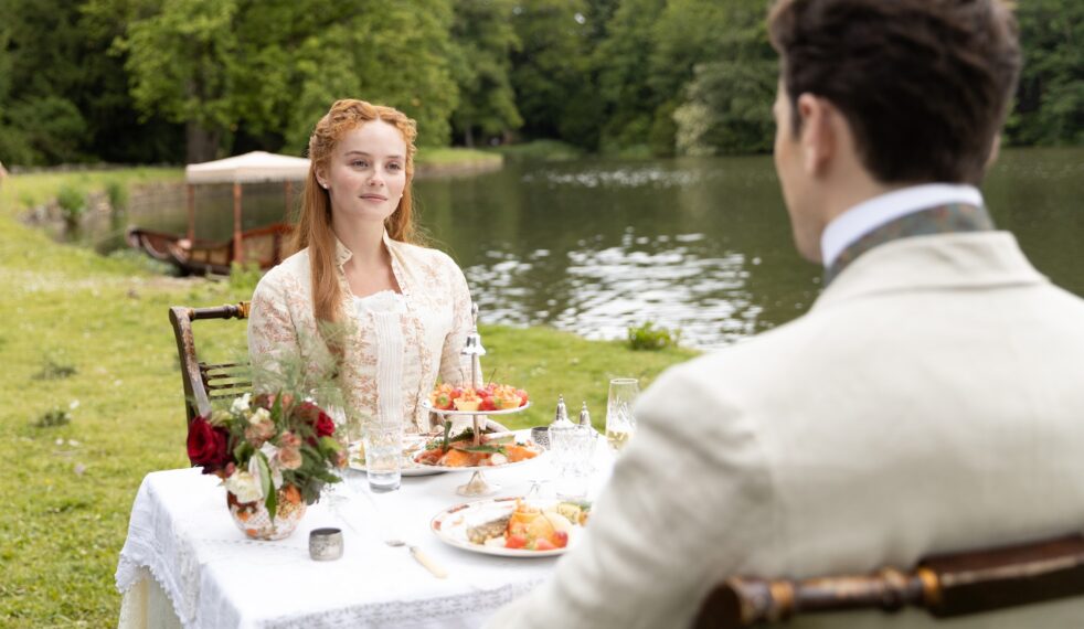 MASTERPIECEThe Forsytes Episode Two Sunday, March 29 at 9/8c on PBS After a family night at the opera, Jo makes a life-changing discovery, while Soames, smitten with Irene, makes a hasty decision. Shown L-R: Irene (Millie Gibson), Soames (Joshua Orpin) For editorial use only. Photographer: Sean Gleason Courtesy of Mammoth Screen & MASTERPIECE