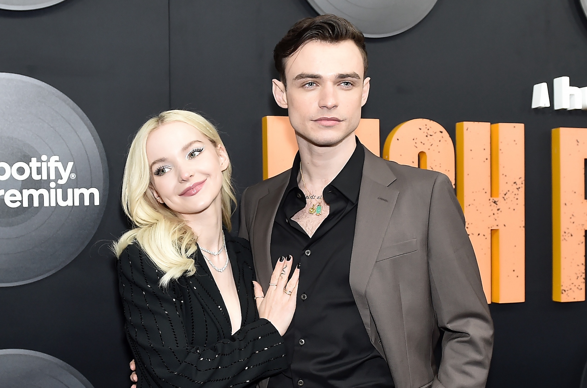 Dove Cameron and Thomas Doherty attend Hulu's 