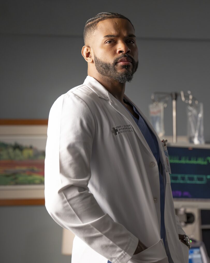 GREY’S ANATOMY - “Feel it Still” - Jo returns for her first full day back from leave, and Owen struggles to keep it together when someone close to him is admitted to Grey Sloan. Meanwhile, Bailey navigates hospital leadership. THURSDAY, APRIL 2 (10:00-11:00 p.m. EDT) on ABC. (Disney/Anne Marie Fox) TREVOR JACKSON