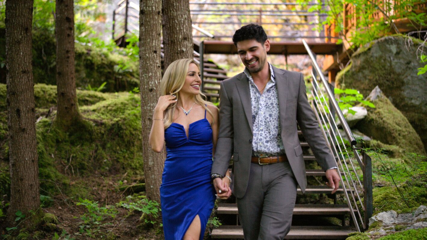 Vanessa Drozda, Logan Goodrid in episode 103 of Age of Attraction