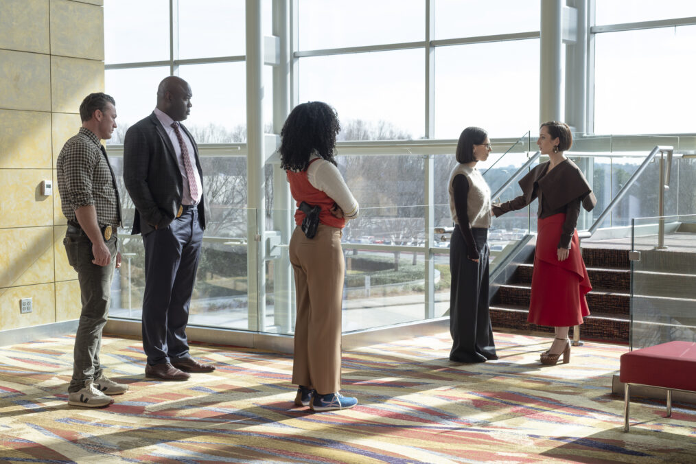 WILL TRENT - “I Hear It Now, I Was Good” - Will grows anxious over the whereabouts of his uncle, drawing emotional support from Angie. Meanwhile, the murder of a famed conductor, found with cryptic musical clues, pulls Ormewood, Faith and Franklin into the world of the Atlanta Symphony. TUESDAY, MARCH 24 (8:00-9:00 p.m. EDT) on ABC. (Disney/Wilford Harewood) JAKE MCLAUGHLIN, KEVIN DANIELS, MELANIE BROOK, ZOE LISTER JONES