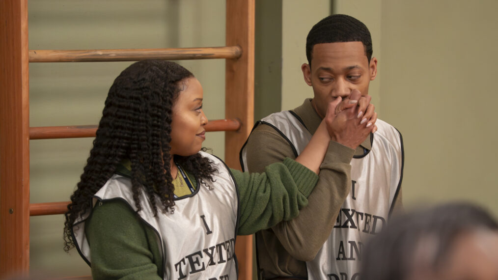 Quinta Brunson and Tyler James Williams in 'Abbott Elementary' Season 5