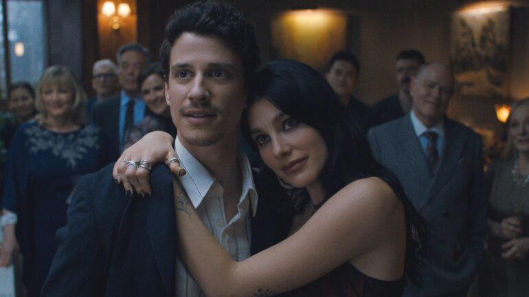 Adam DiMarco and Camila Morrone in 'Something Very Bad Is Going to Happen'