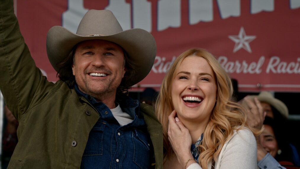 Martin Henderson as Jack Sheridan and Alexandra Breckenridge as Melinda Monroe in 'Virgin River' Season 7