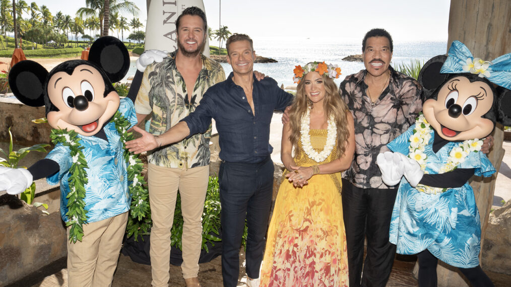 MICKEY MOUSE, LUKE BRYAN, RYAN SEACREST, CARRIE UNDERWOOD, LIONEL RICHIE, MINNIE MOUSE